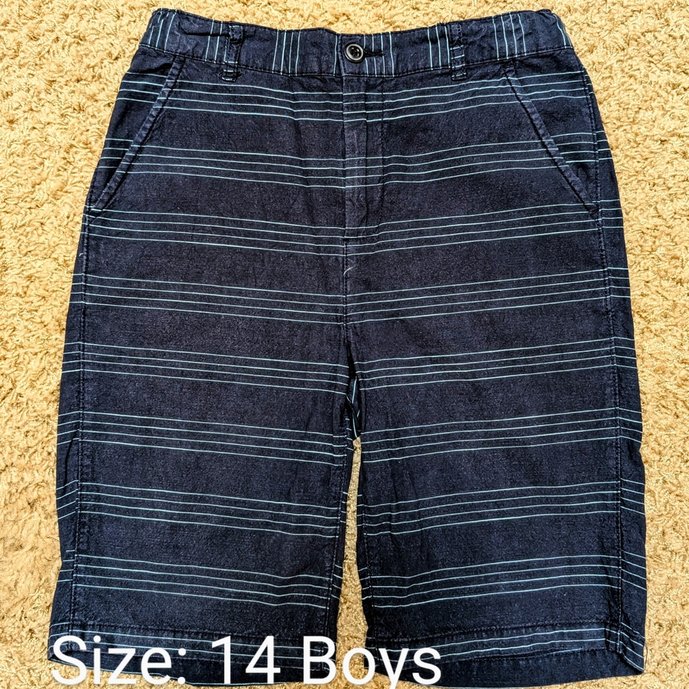 Boys' Navy Striped Shorts